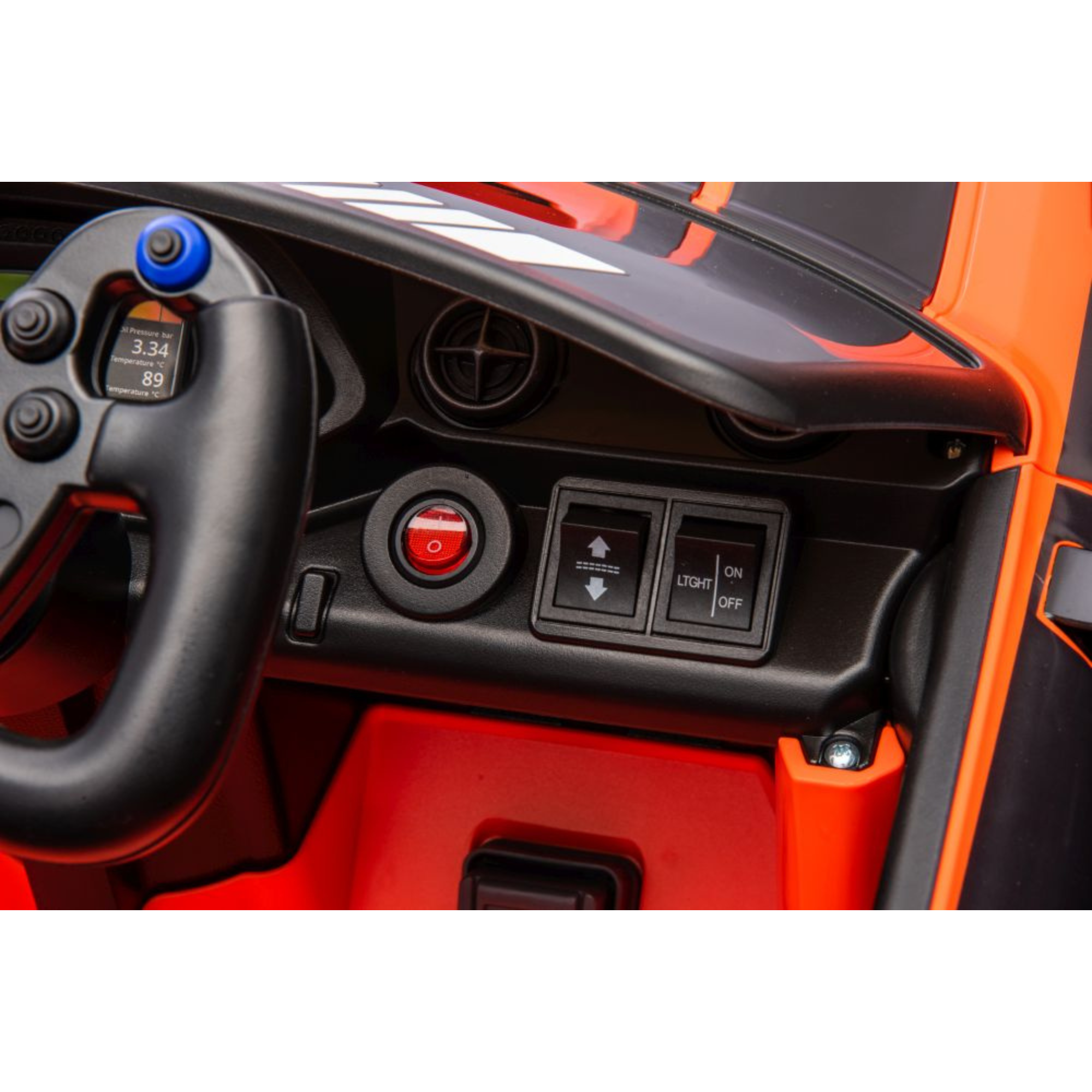 Coche Eléctrico para Niños MERCEDES GT3 Deluxe 12v Naranja c/ RUEDAS DE GOMA & ASIENTO DE PIEL