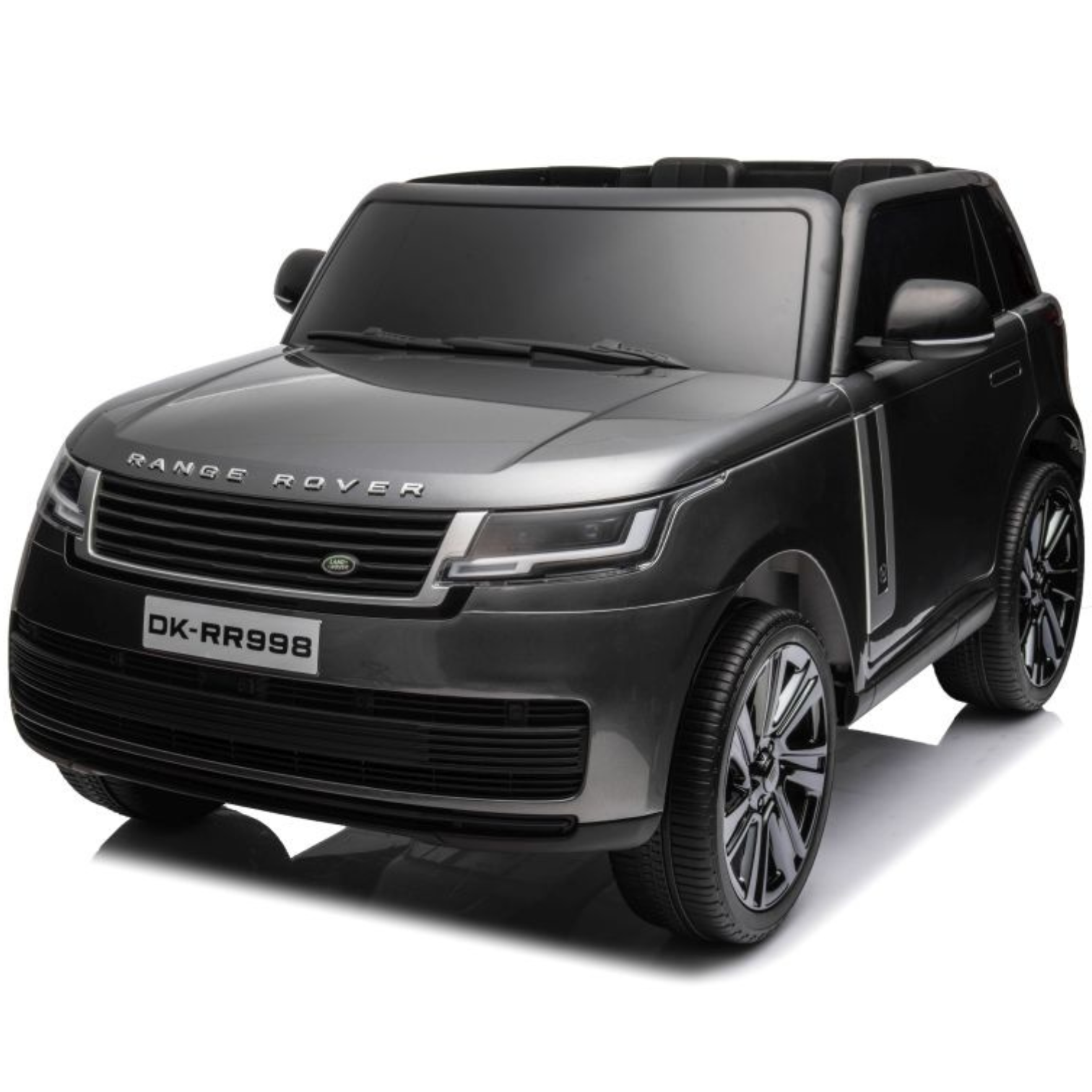 Coche eléctrico para niños RANGE ROVER SV Gris Metalizado 2 Lugares 24v MP4 c/ RUEDAS DE GOMA & ASIENTO DE PIEL
