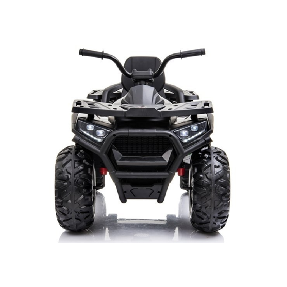 Moto Eléctrica para Niño QUAD DESERT 12V Negra c/ RODAS DE BORRACHA & ASIENTO EN PELE