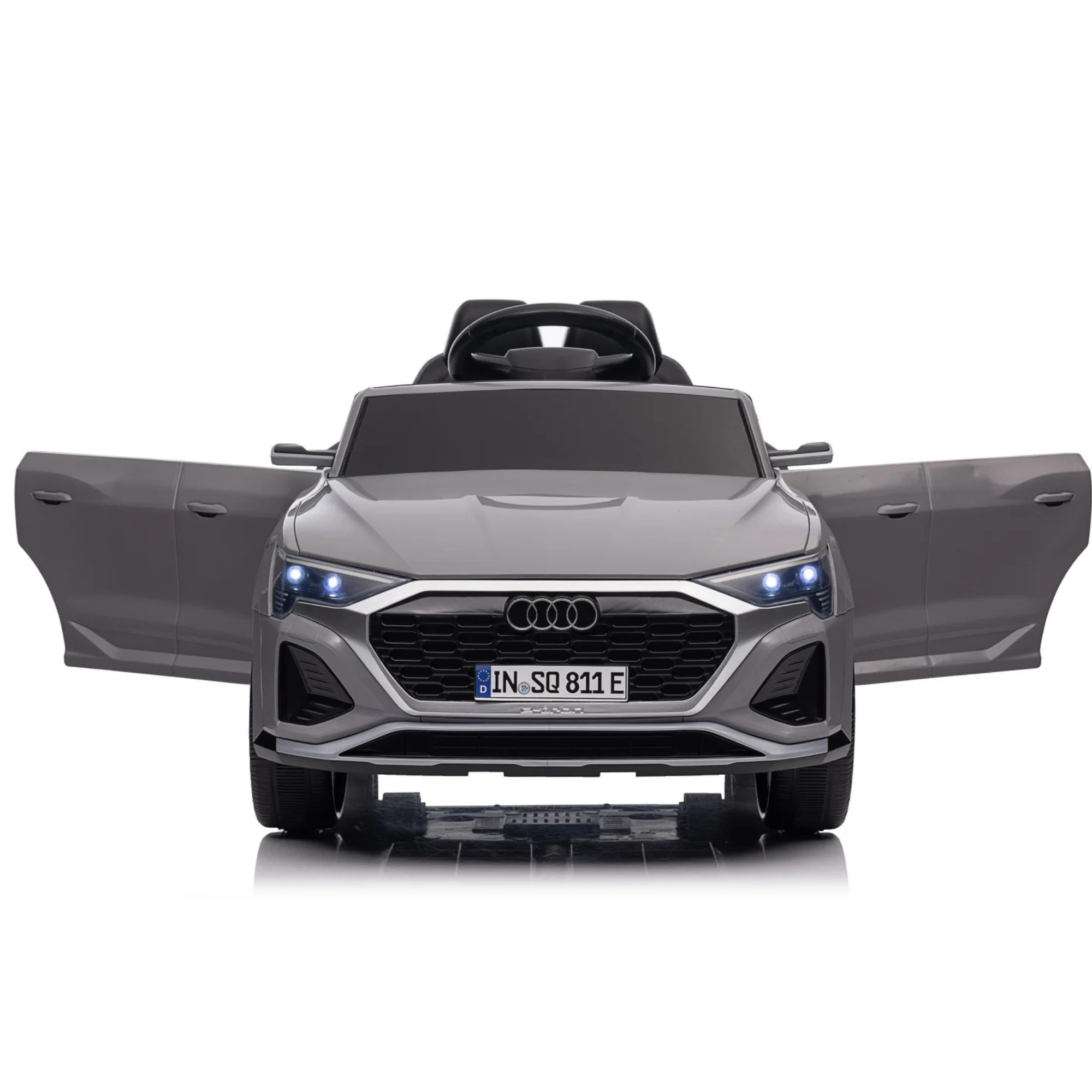 Coche Eléctrico para Niños AUDI SQ8 12V Gris c/ RUEDAS DE GOMA & ASIENTO DE PIEL