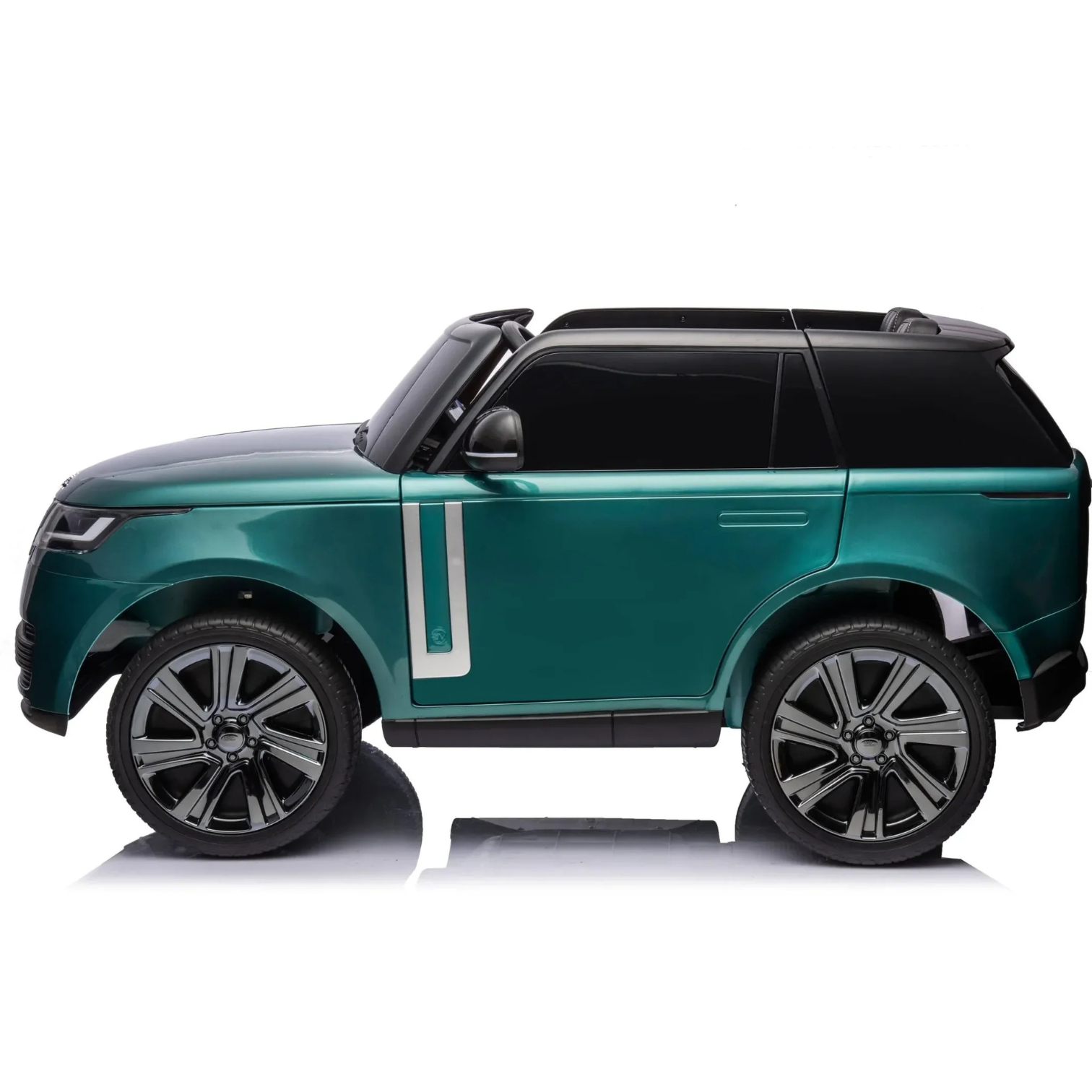 Coche eléctrico para niños RANGE ROVER SV Verde Metalizado 2 Lugares 24v MP4 c/ RUEDAS DE GOMA & ASIENTO DE PIEL