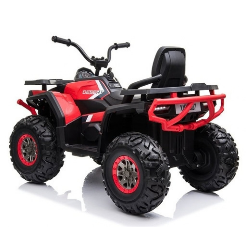 Moto Eléctrica para Niño QUAD DESERT 12V AMARILLA c/ RODAS DE BORRACHA & ASIENTO EN PELE