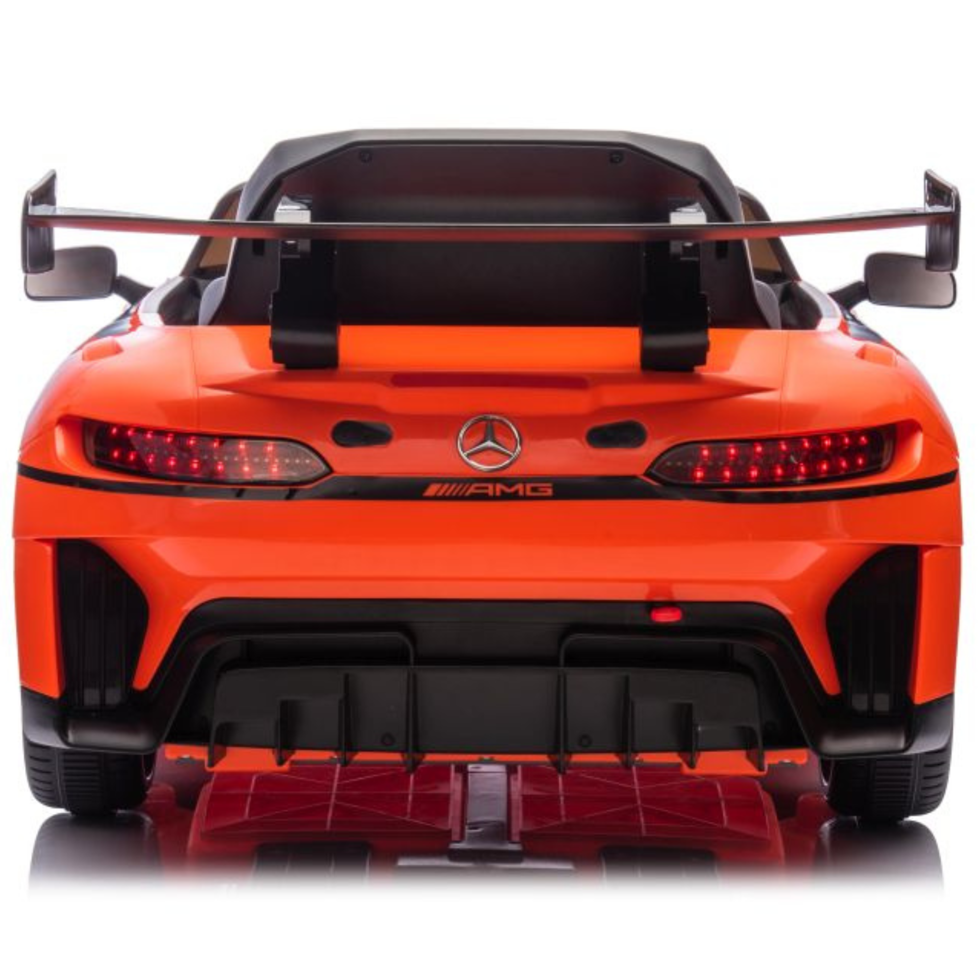 Coche Eléctrico para Niños MERCEDES GT3 Deluxe 12v Naranja c/ RUEDAS DE GOMA & ASIENTO DE PIEL