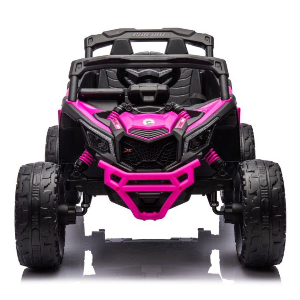 Coche Eléctrico para Niños CAN-AM MAVERICK 4x4 24v Rosa c/ RUEDAS DE GOMA & ASIENTO DE PIEL