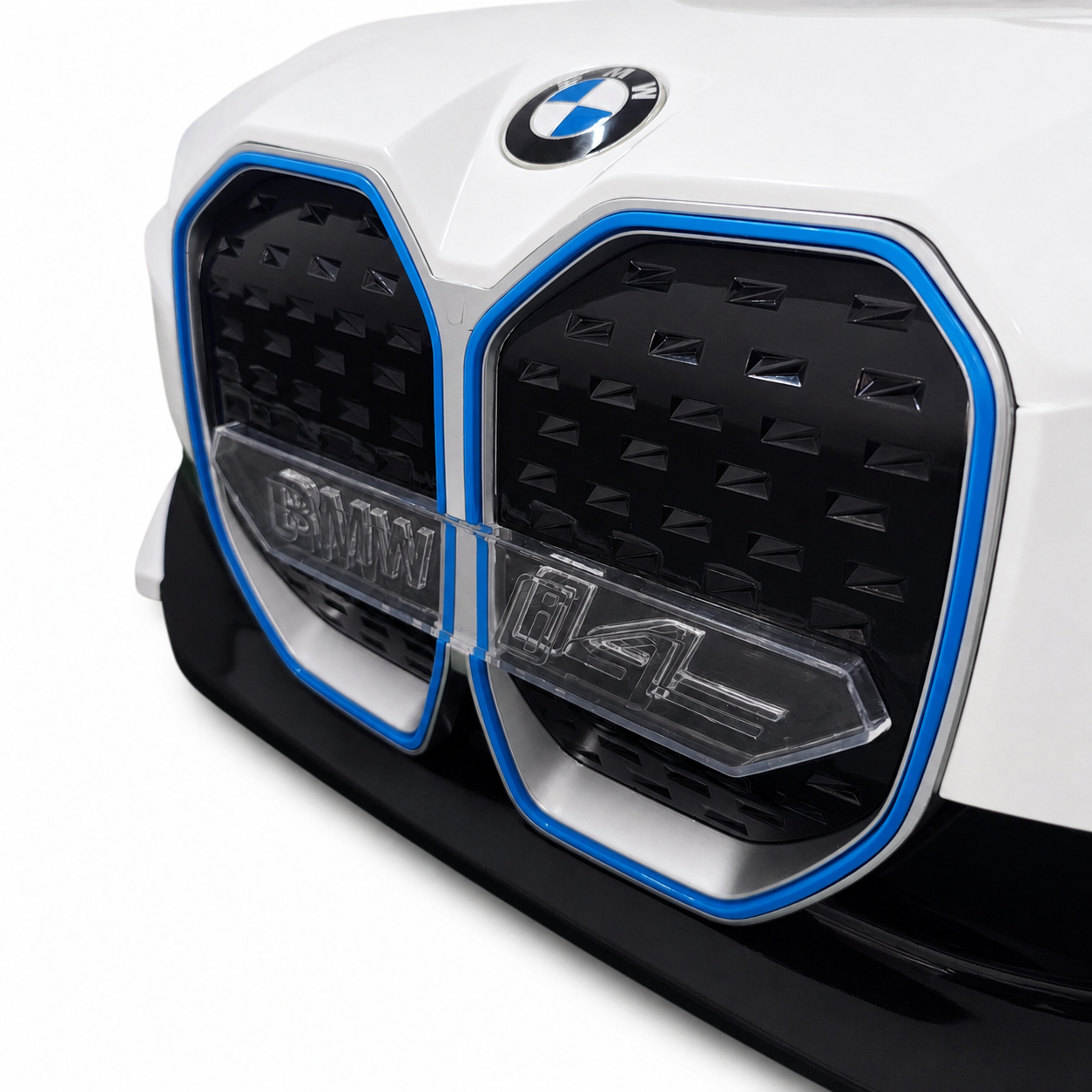 Coche Eléctrico para Niños BMW I4 12v BATERÍA DE LITIO Blanco c/ RUEDAS DE GOMA & ASIENTO DE PIEL