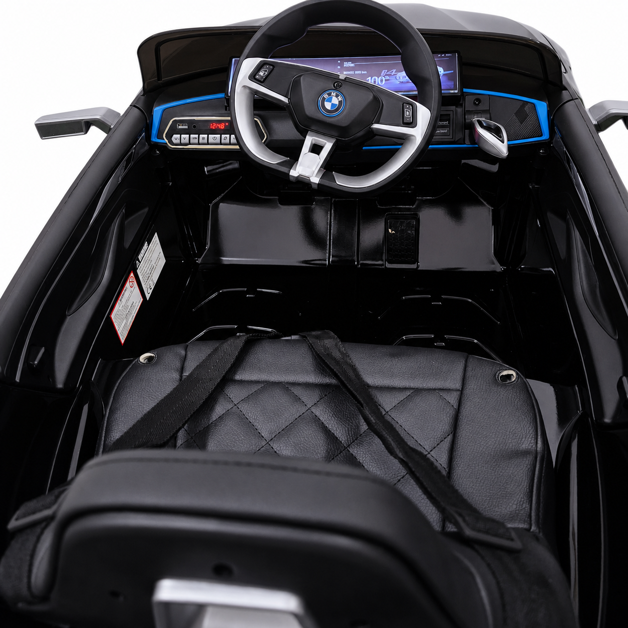 Coche Eléctrico para Niños BMW I4 12v BATERÍA DE LITIO Negro c/ RUEDAS DE GOMA & ASIENTO DE PIEL