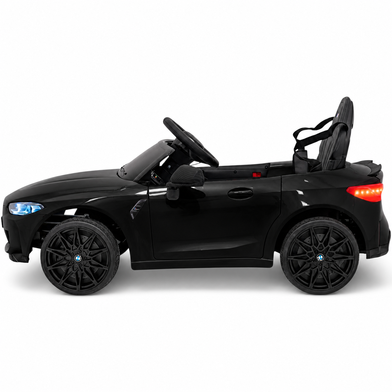 Coche Eléctrico para Niños BMW M4 12v Negro BATERÍA DE LITIO con RUEDAS DE GOMA y ASIENTO DE PIEL