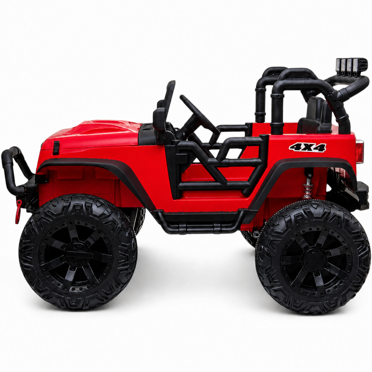 Coche Eléctrico para Niños Jipe BROTHERS 24v Rojo con RUEDAS DE GOMA y ASIENTO DE PIEL