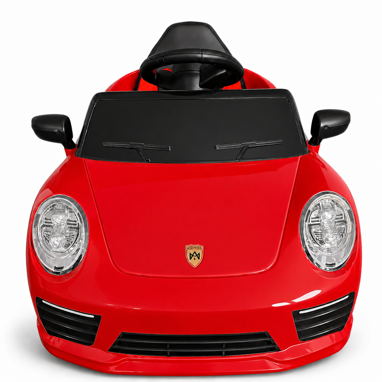Coche Eléctrico para Niños FUNDRIVE 12v Rojo c/ RUEDAS DE GOMA & ASIENTO DE PIEL