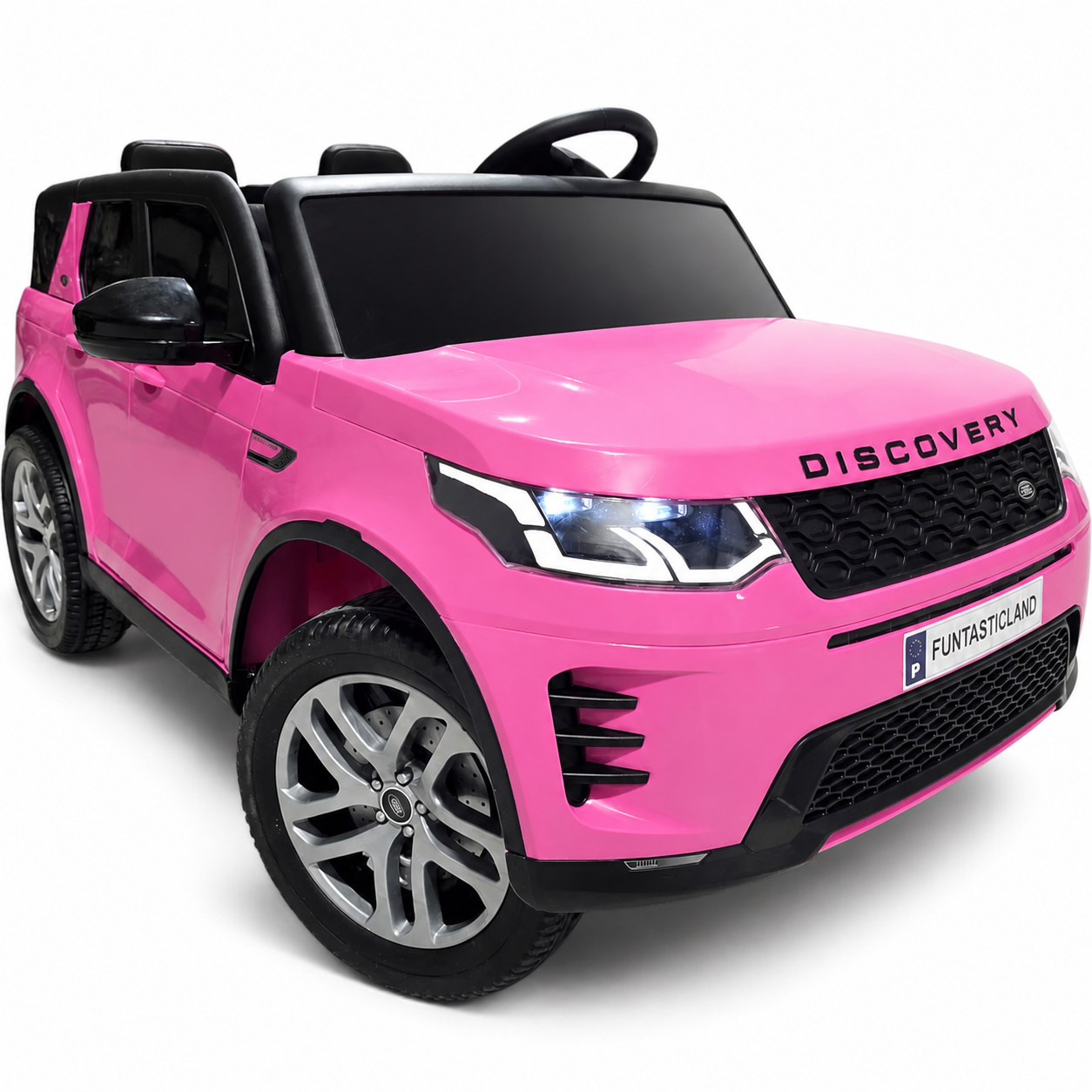 Carro Elétrico para Criança Range Rover DISCOVERY XL 24v 2x200w Rosa c/ RODAS DE BORRACHA & ASSENTO EM PELE