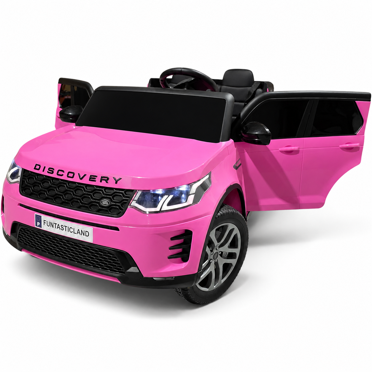 Carro Elétrico para Criança Range Rover DISCOVERY XL 24v 2x200w Rosa c/ RODAS DE BORRACHA & ASSENTO EM PELE