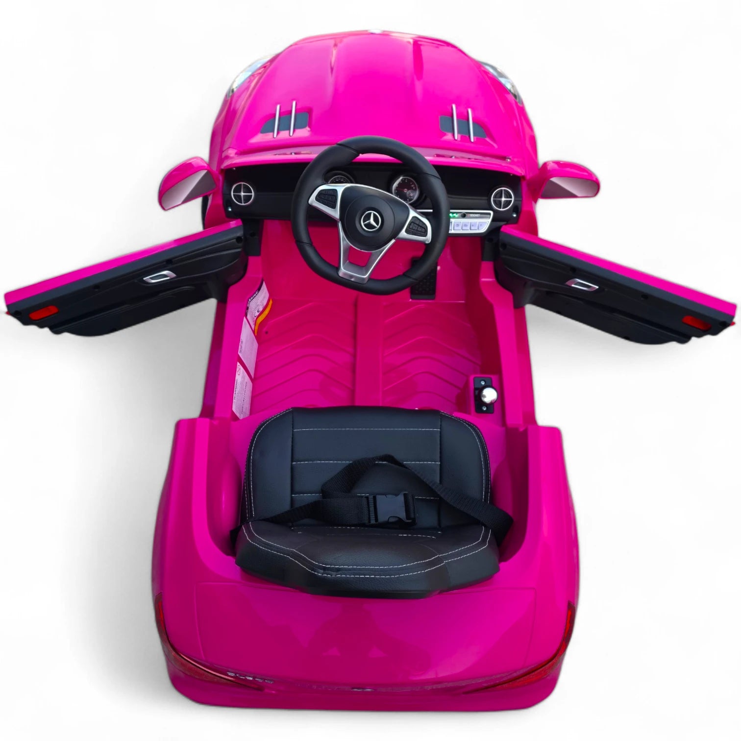 Coche Eléctrico para Niño MERCEDES SL500 12V Rosa c/ RODAS DE BORRACHA & ASIENTO EN PELE