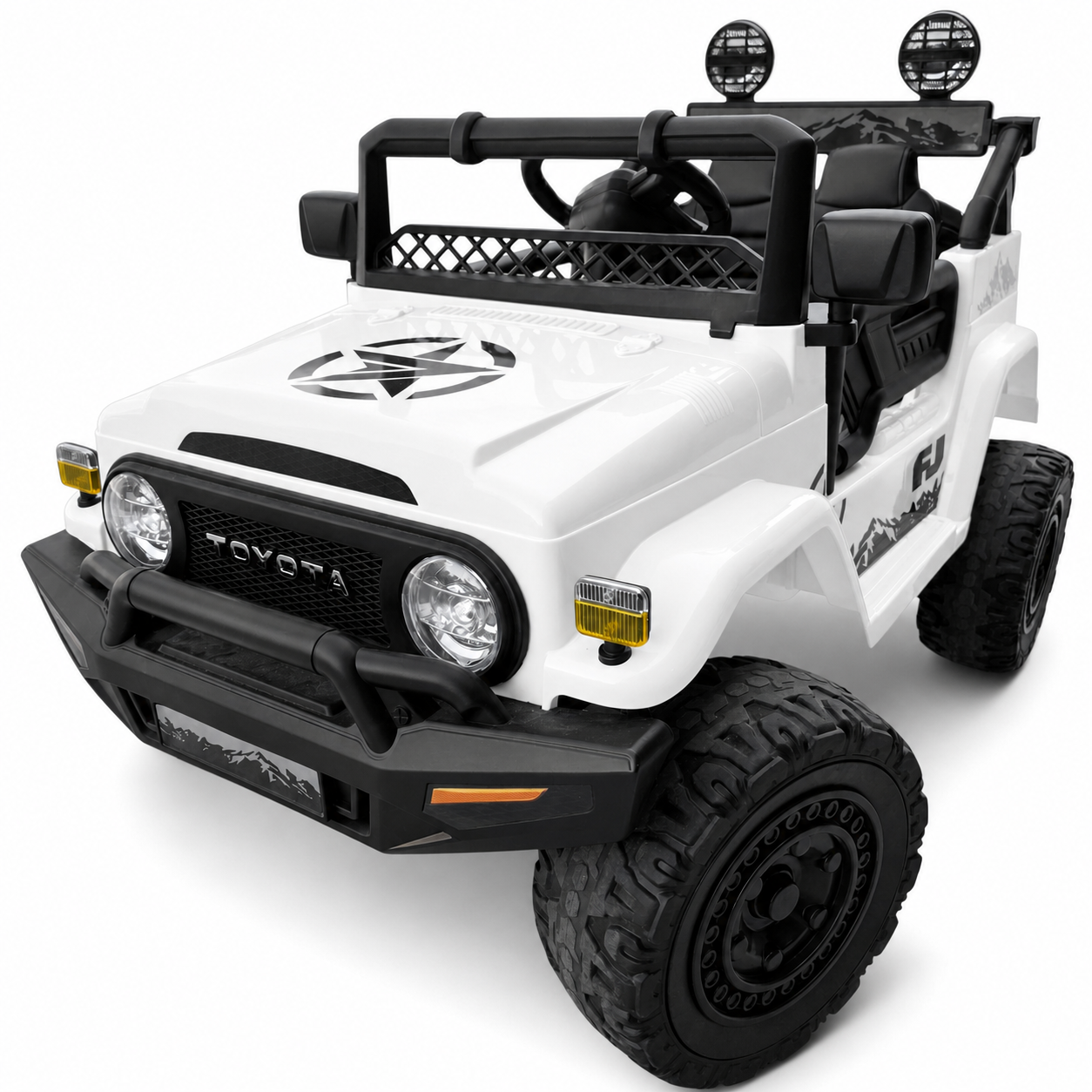 Coche Eléctrico para Niños TOYOTA FJ CRUISER 12v 4X4 Camel c/ RUEDAS DE GOMA & ASIENTO DE PIEL