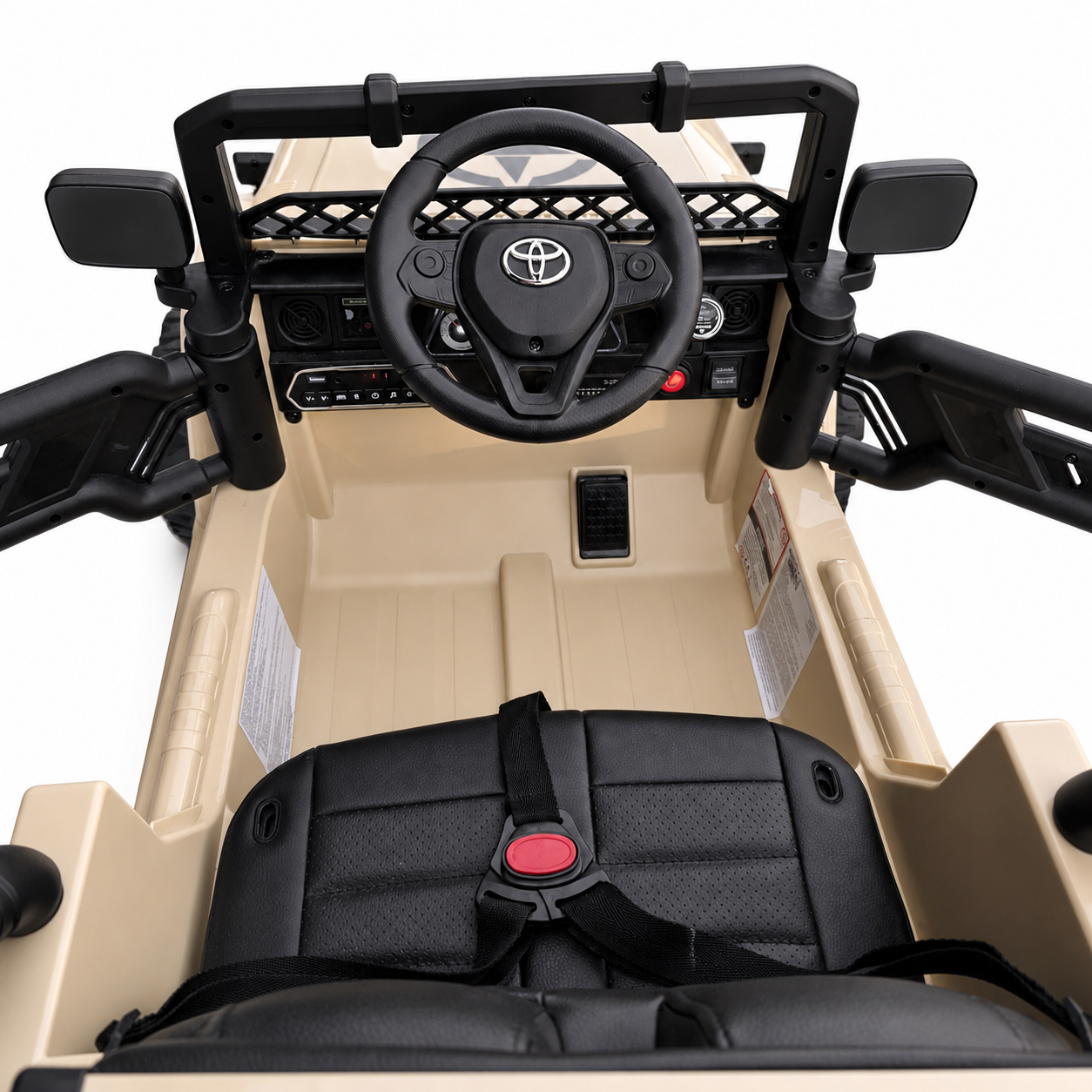 Coche Eléctrico para Niños TOYOTA FJ CRUISER 12v 4X4 Camel c/ RUEDAS DE GOMA & ASIENTO DE PIEL