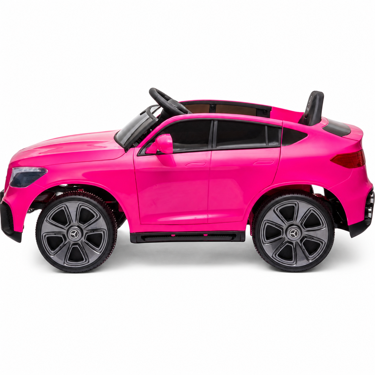 Coche Eléctrico para Niños MERCEDES GLC coupé BATERÍA DE LITIO 12v 4x4 Rosa c/ RUEDAS DE GOMA & ASIENTO DE PIEL