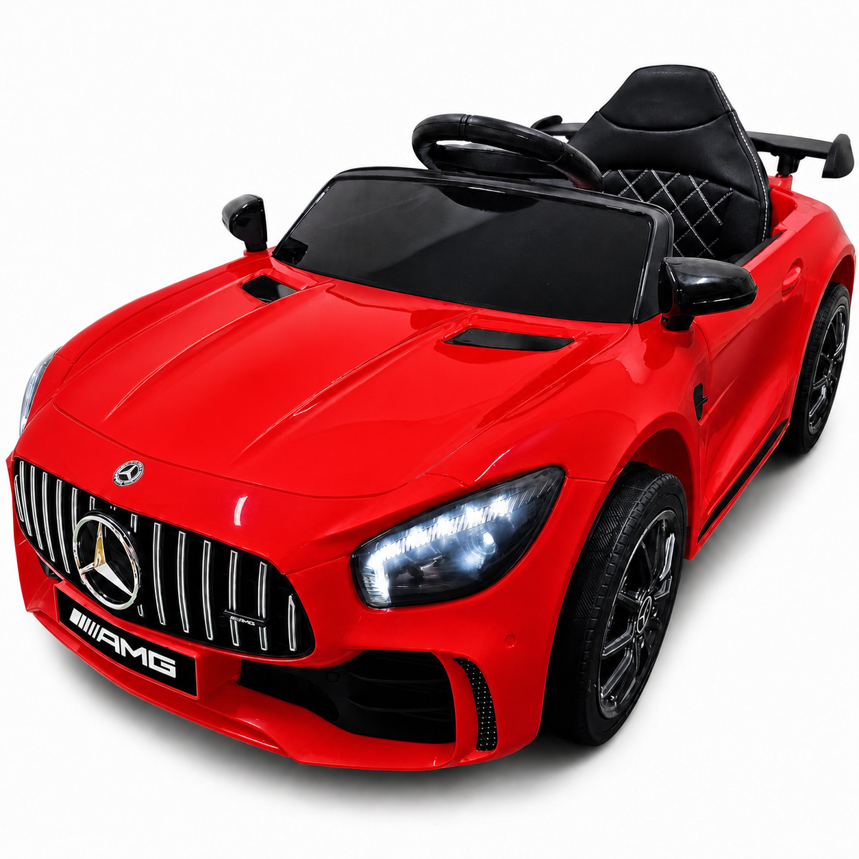 Coche Eléctrico para Niños MERCEDES GTR MINI 12v BATERÍA DE LITIO Rojo c/ RUEDAS DE GOMA & ASIENTO DE PIEL