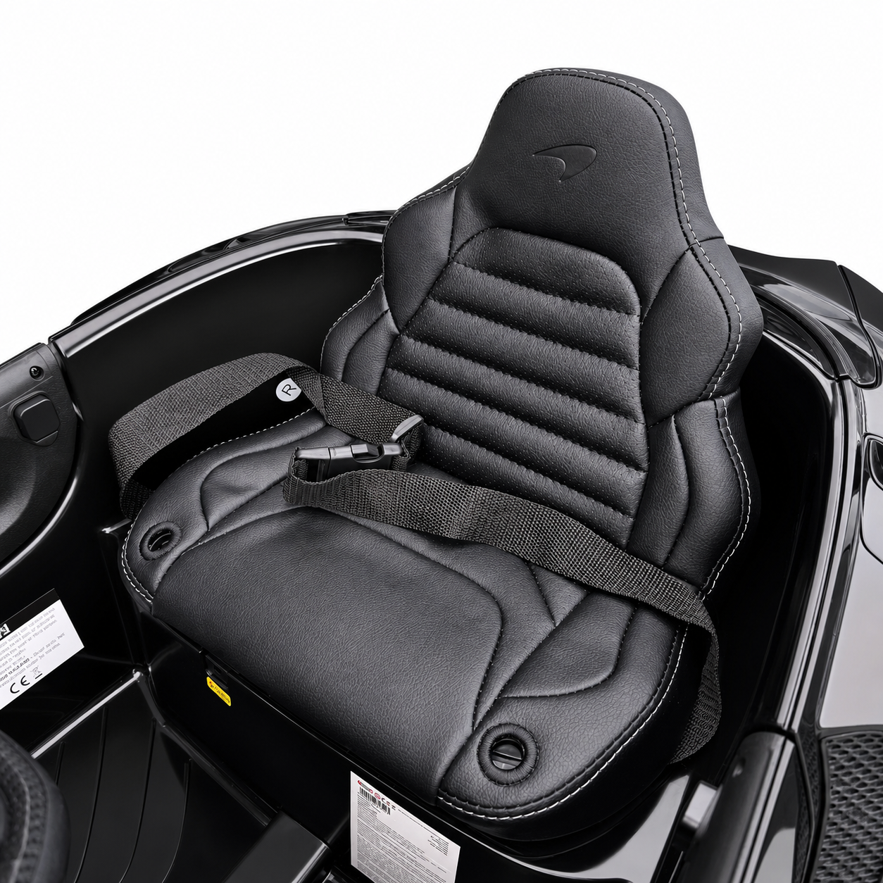 Carro Elétrico para Criança MCLAREN GT 12v Preto c/ RODAS DE BORRACHA & ASSENTO EM PELE