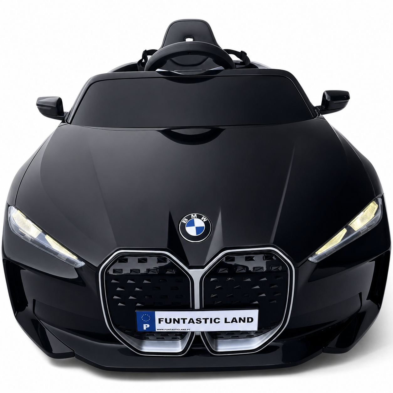 Coche Eléctrico para Niños BMW I4 12v BATERÍA DE LITIO Negro c/ RUEDAS DE GOMA & ASIENTO DE PIEL