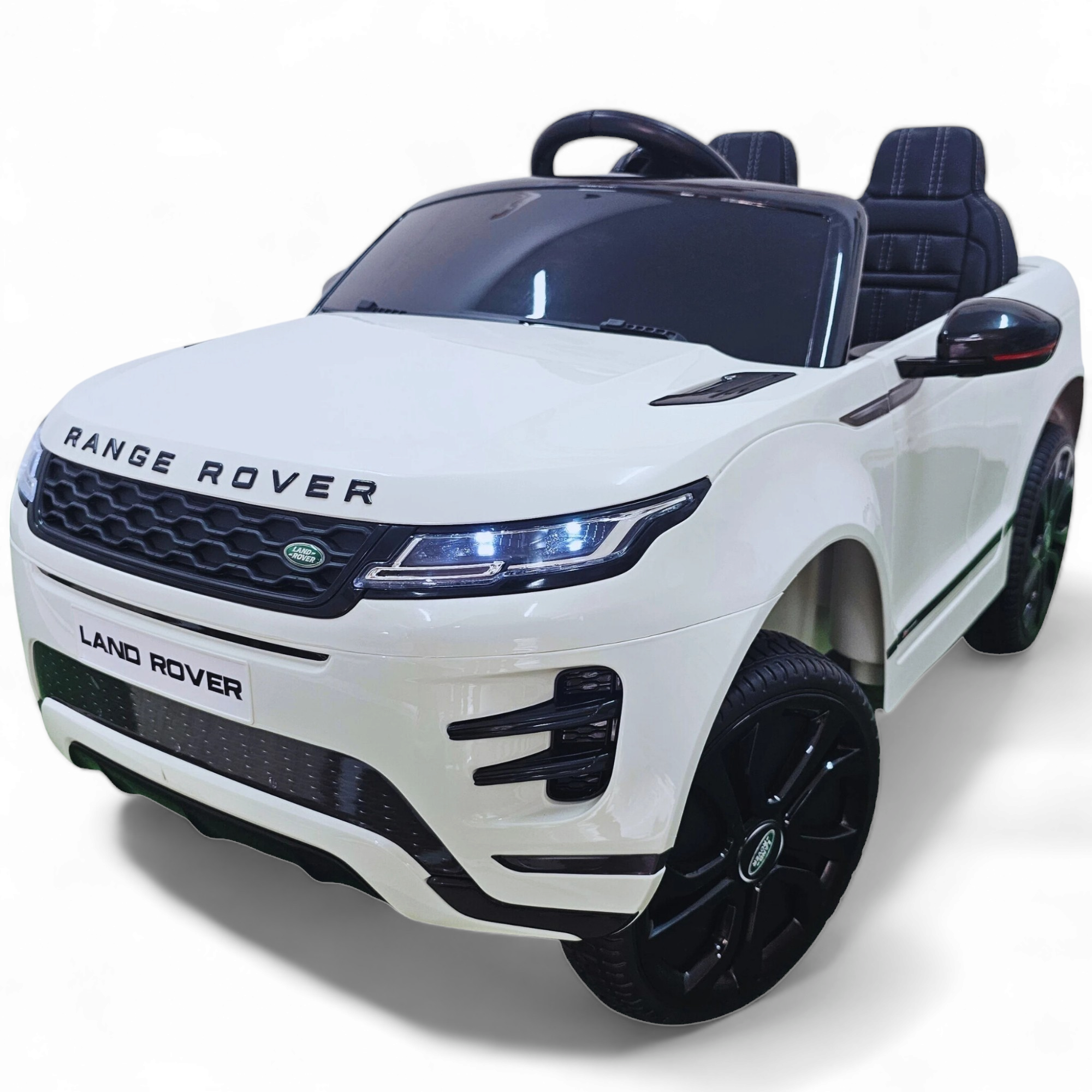 Coche Eléctrico para Niños RANGE ROVER EVOQUE 12v Blanco c/ RUEDAS DE GOMA & ASIENTO DE PIEL