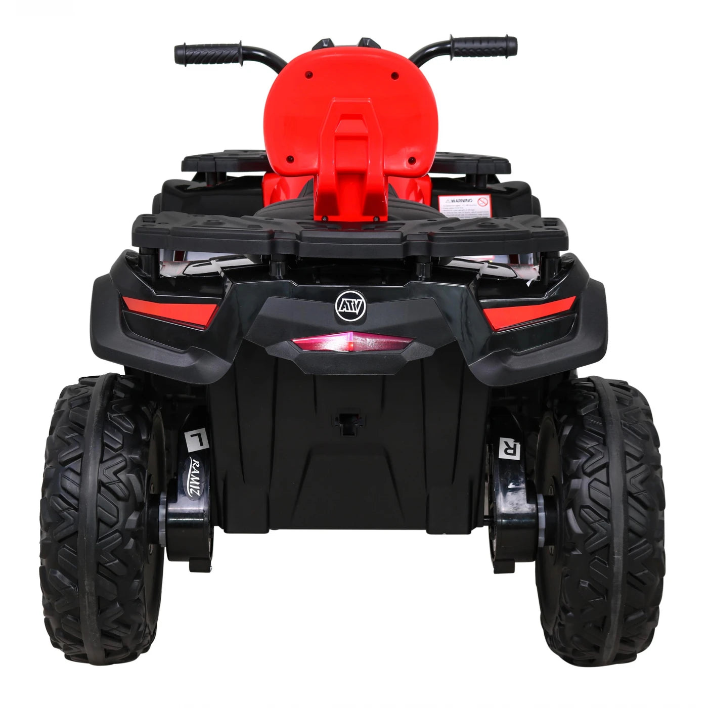 Moto Eléctrica para Niños QUAD XT 4x4 24v Roja c/ RUEDAS DE GOMA & ASIENTO DE PIEL