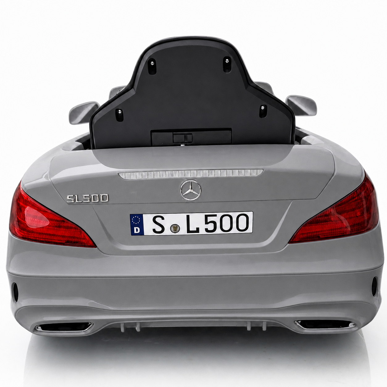 Coche Eléctrico para Niño MERCEDES SL500 12V Negro c/ RUEDAS DE GOMA & ASIENTO DE PIEL