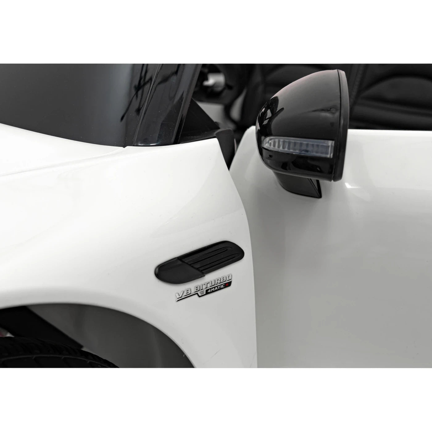 Coche Eléctrico para Niños MERCEDES SL63 Blanco 4x4 2 LUGARES 24v c/ RUEDAS DE GOMA & ASIENTO DE PIEL
