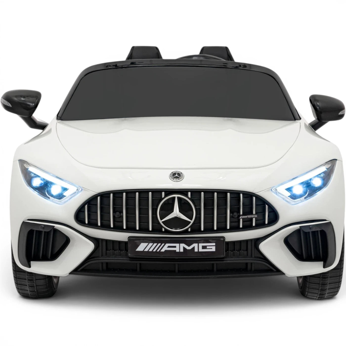 Coche Eléctrico para Niños MERCEDES SL63 Blanco 4x4 2 LUGARES 24v c/ RUEDAS DE GOMA & ASIENTO DE PIEL