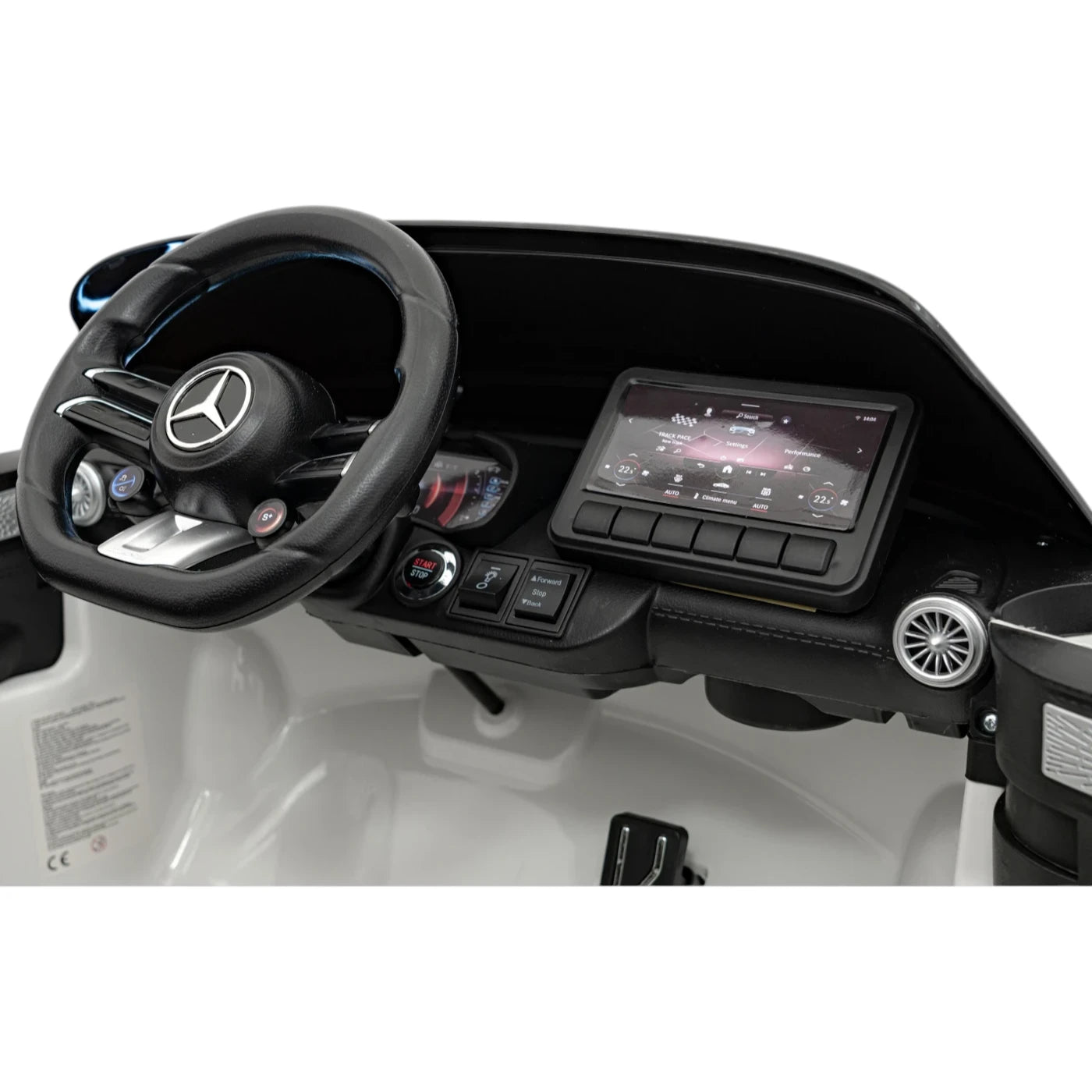 Coche Eléctrico para Niños MERCEDES SL63 Blanco 4x4 2 LUGARES 24v c/ RUEDAS DE GOMA & ASIENTO DE PIEL