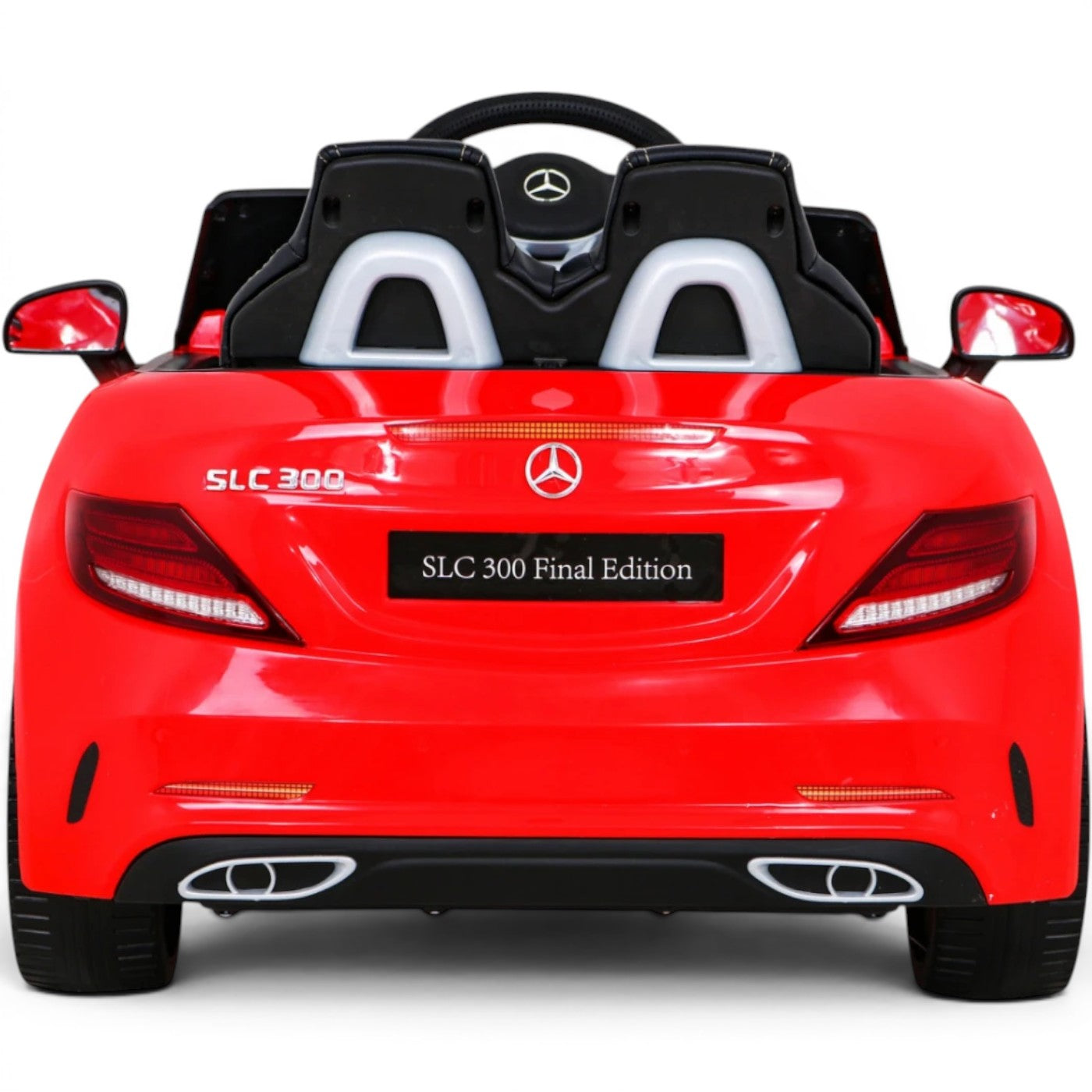 Carro Elétrico para Criança MERCEDES SLC300 12v Vermelho BATERIA DE LITIO c/ RODAS DE BORRACHA & ASSENTO EM PELE
