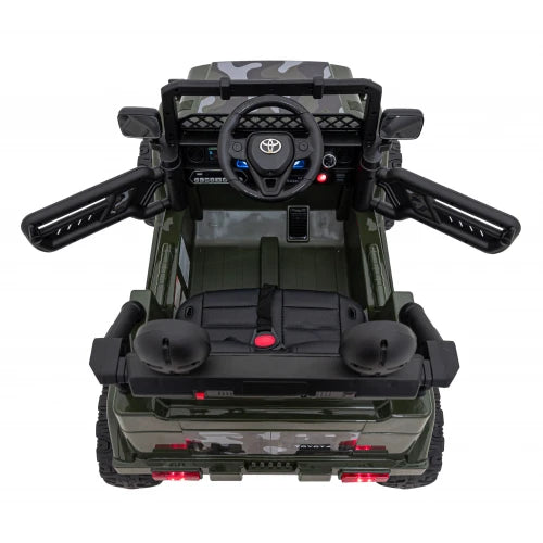 Coche Eléctrico para Niños TOYOTA FJ CRUISER 12v 4X4 Verde Camuflado c/ RUEDAS DE GOMA & ASIENTO DE PIEL