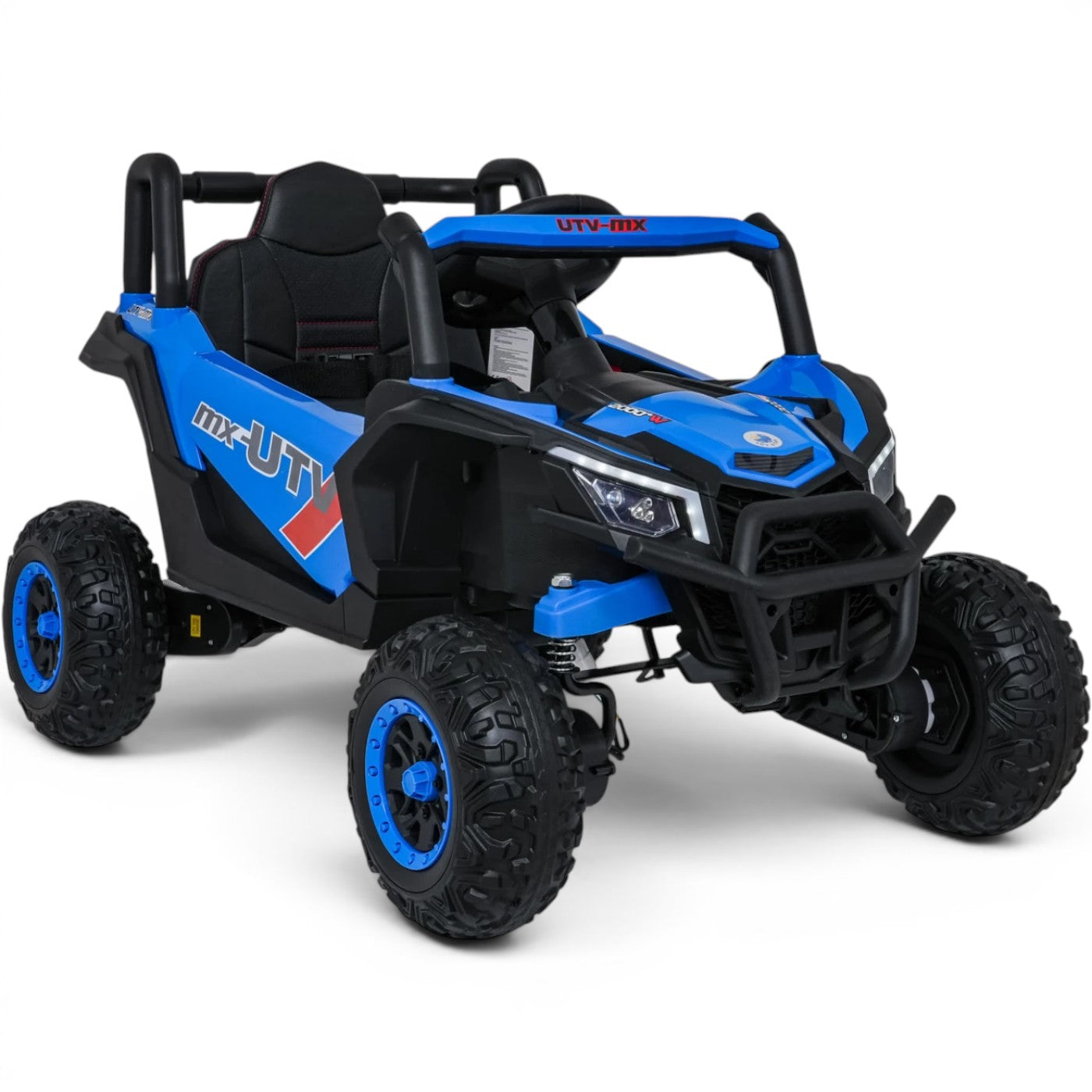 Coche Eléctrico para Niños Buggy UTV-MX 12v Azul BATERÍA DE LITIO c/ RUEDAS DE GOMA & ASIENTO DE PIEL