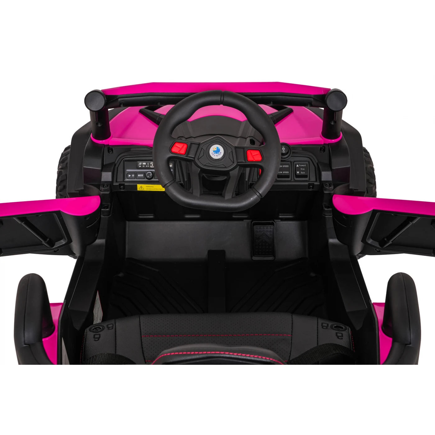 Coche Eléctrico para Niños Buggy UTV-MX 12v Rosa BATERÍA DE LITIO con RUEDAS DE GOMA y ASIENTO DE PIEL