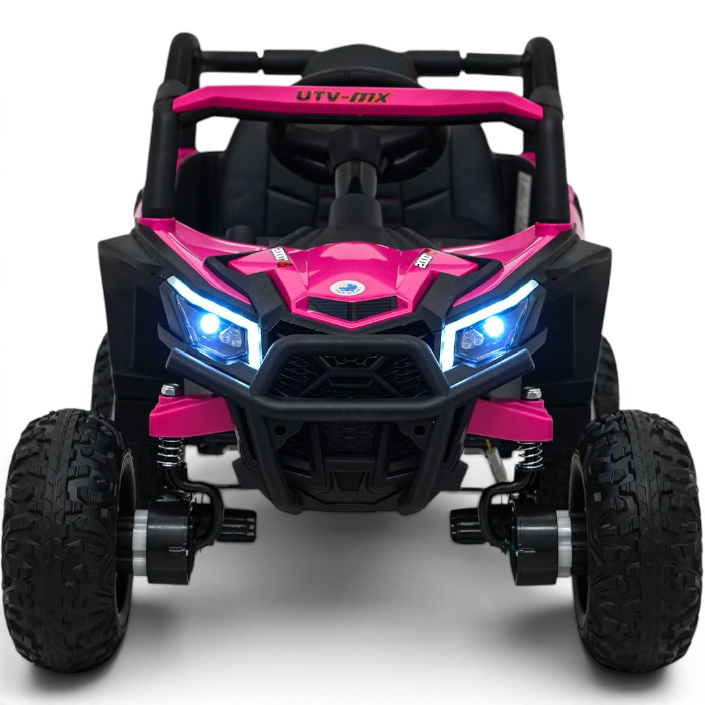 Coche Eléctrico para Niños Buggy UTV-MX 12v Rosa BATERÍA DE LITIO con RUEDAS DE GOMA y ASIENTO DE PIEL