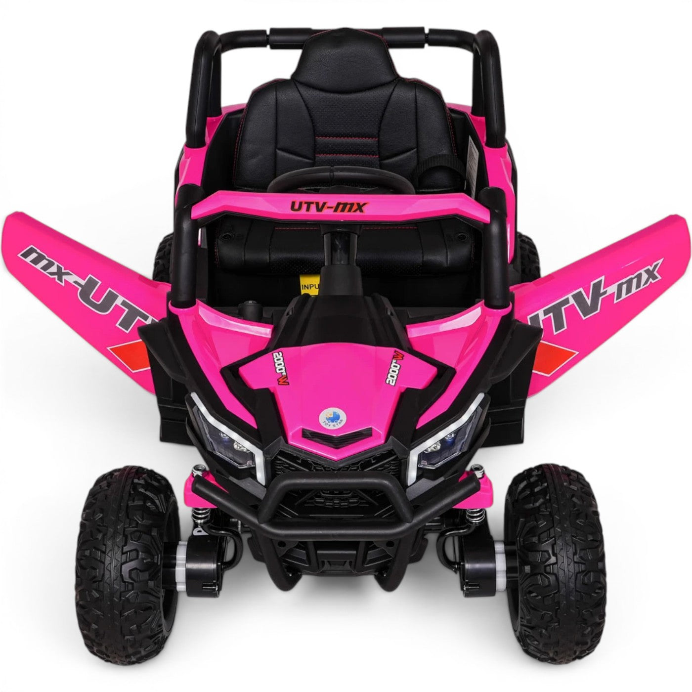 Coche Eléctrico para Niños Buggy UTV-MX 12v Rosa BATERÍA DE LITIO con RUEDAS DE GOMA y ASIENTO DE PIEL
