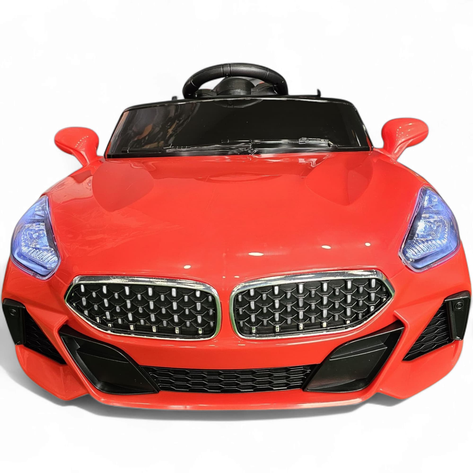 Coche Eléctrico para Niños BM Z4 Style Rojo 12v c/ RUEDAS DE GOMA & ASIENTO DE PIEL