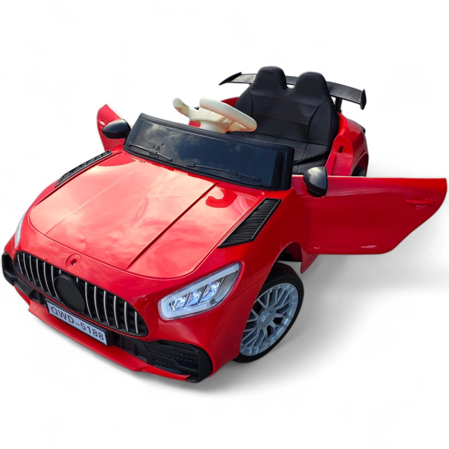 Coche Eléctrico para Niños CLA63 Style Rojo 12v c/ RUEDAS DE GOMA & ASIENTO DE PIEL