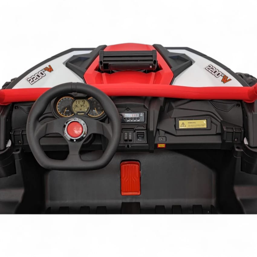 Coche Eléctrico para Niño MAVERICK STYLE RR 4x4 24v Rojo c/ RUEDAS DE GOMA & ASIENTO DE PIEL