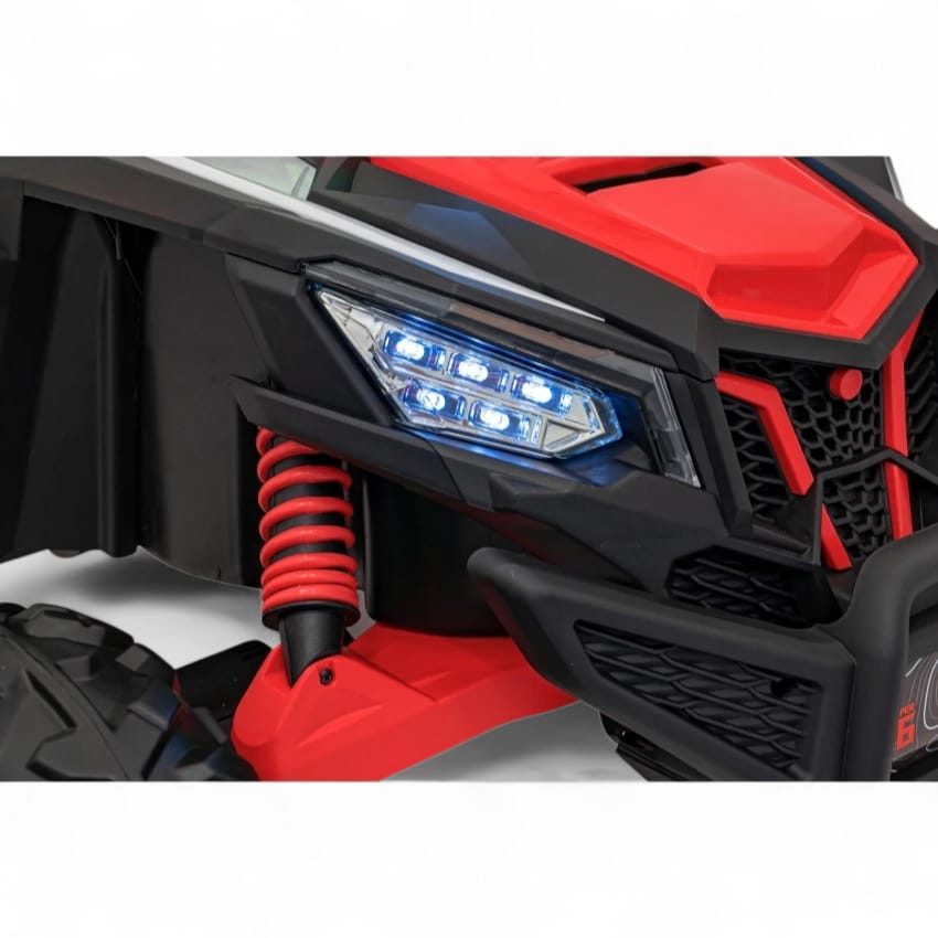 Coche Eléctrico para Niño MAVERICK STYLE RR 4x4 24v Rojo c/ RUEDAS DE GOMA & ASIENTO DE PIEL