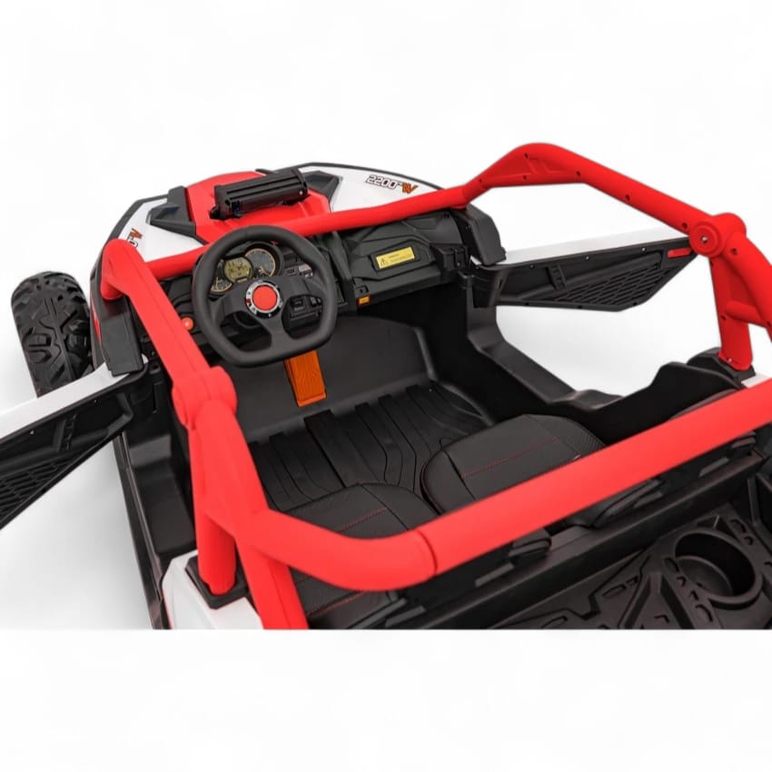 Coche Eléctrico para Niño MAVERICK STYLE RR 4x4 24v Rojo c/ RUEDAS DE GOMA & ASIENTO DE PIEL