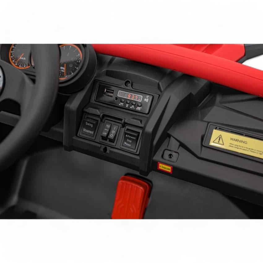 Coche Eléctrico para Niño MAVERICK STYLE RR 4x4 24v Rojo c/ RUEDAS DE GOMA & ASIENTO DE PIEL