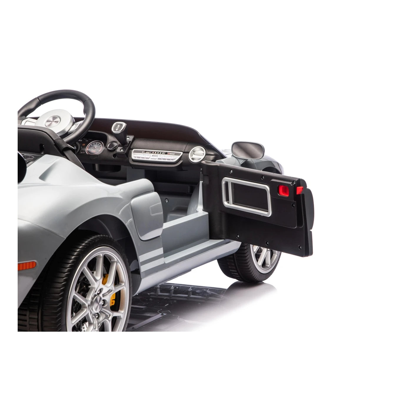 Coche Eléctrico para Niños FORD GT 24v Gris 4x4 c/ RUEDAS DE GOMA & ASIENTO DE PIEL