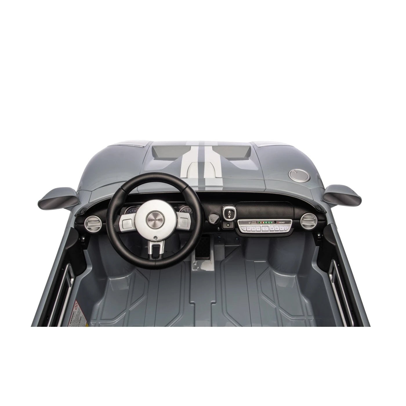 Coche Eléctrico para Niños FORD GT 24v Gris 4x4 c/ RUEDAS DE GOMA & ASIENTO DE PIEL