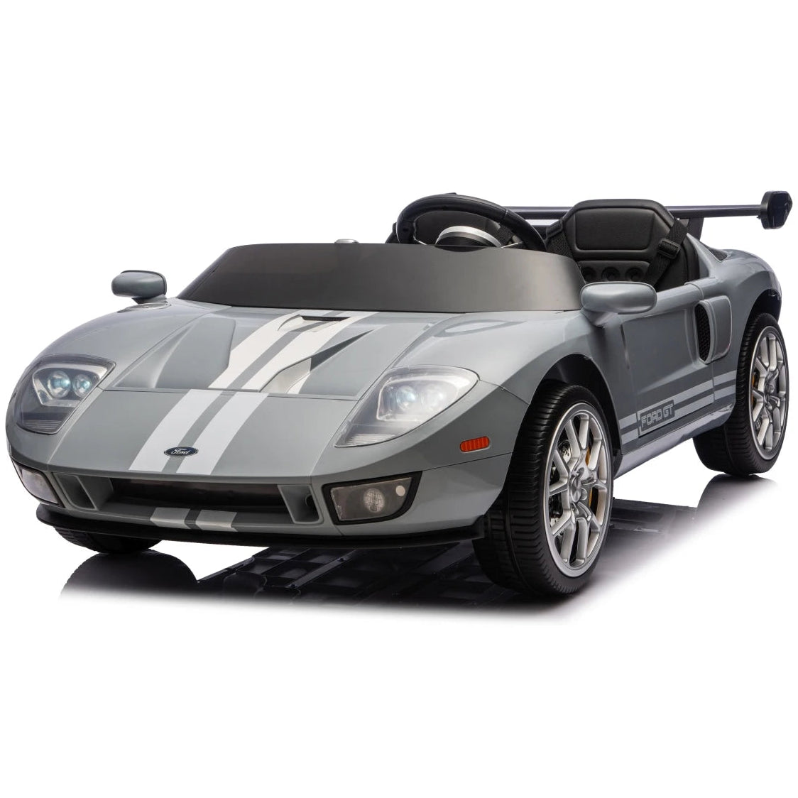 Coche Eléctrico para Niños FORD GT 24v Gris 4x4 c/ RUEDAS DE GOMA & ASIENTO DE PIEL
