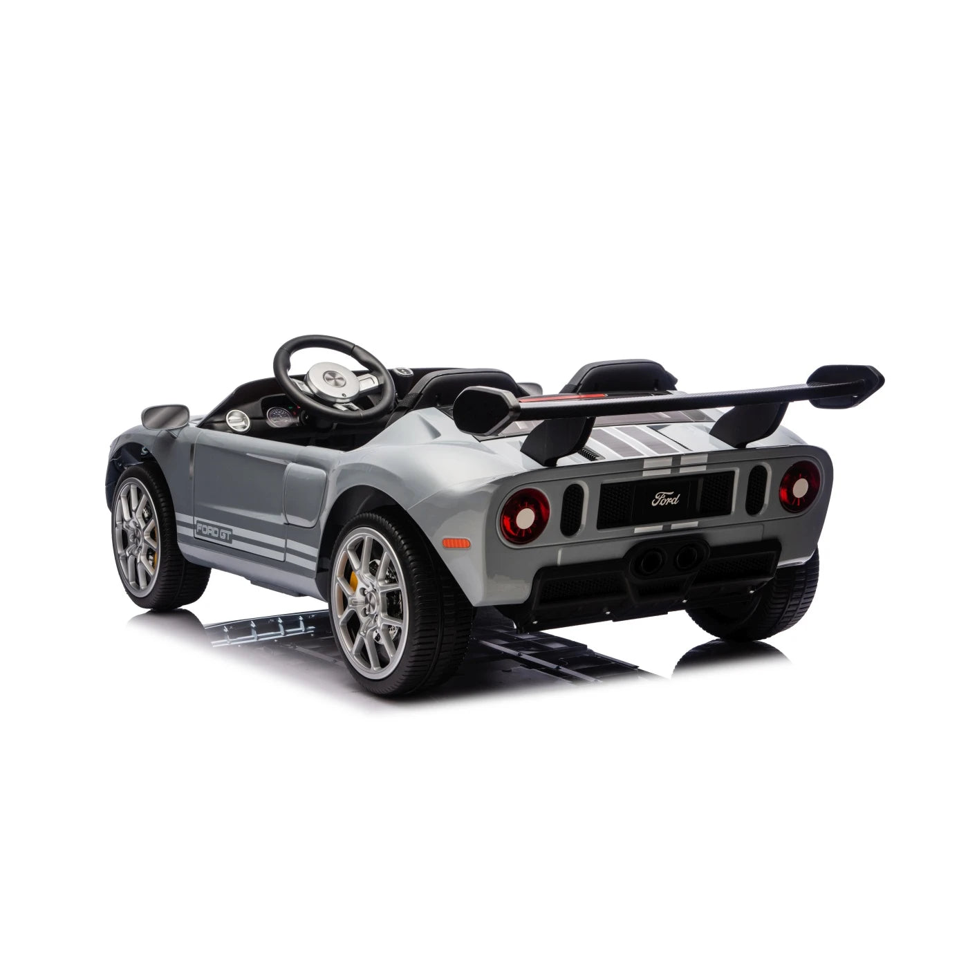 Coche Eléctrico para Niños FORD GT 24v Gris 4x4 c/ RUEDAS DE GOMA & ASIENTO DE PIEL