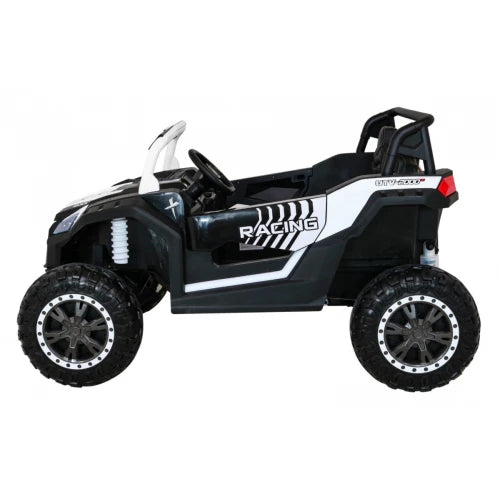 Coche Eléctrico para Niño BUGGY ATV RACING 24v Blanco c/ RUEDAS DE GOMA & ASIENTO DE PIEL