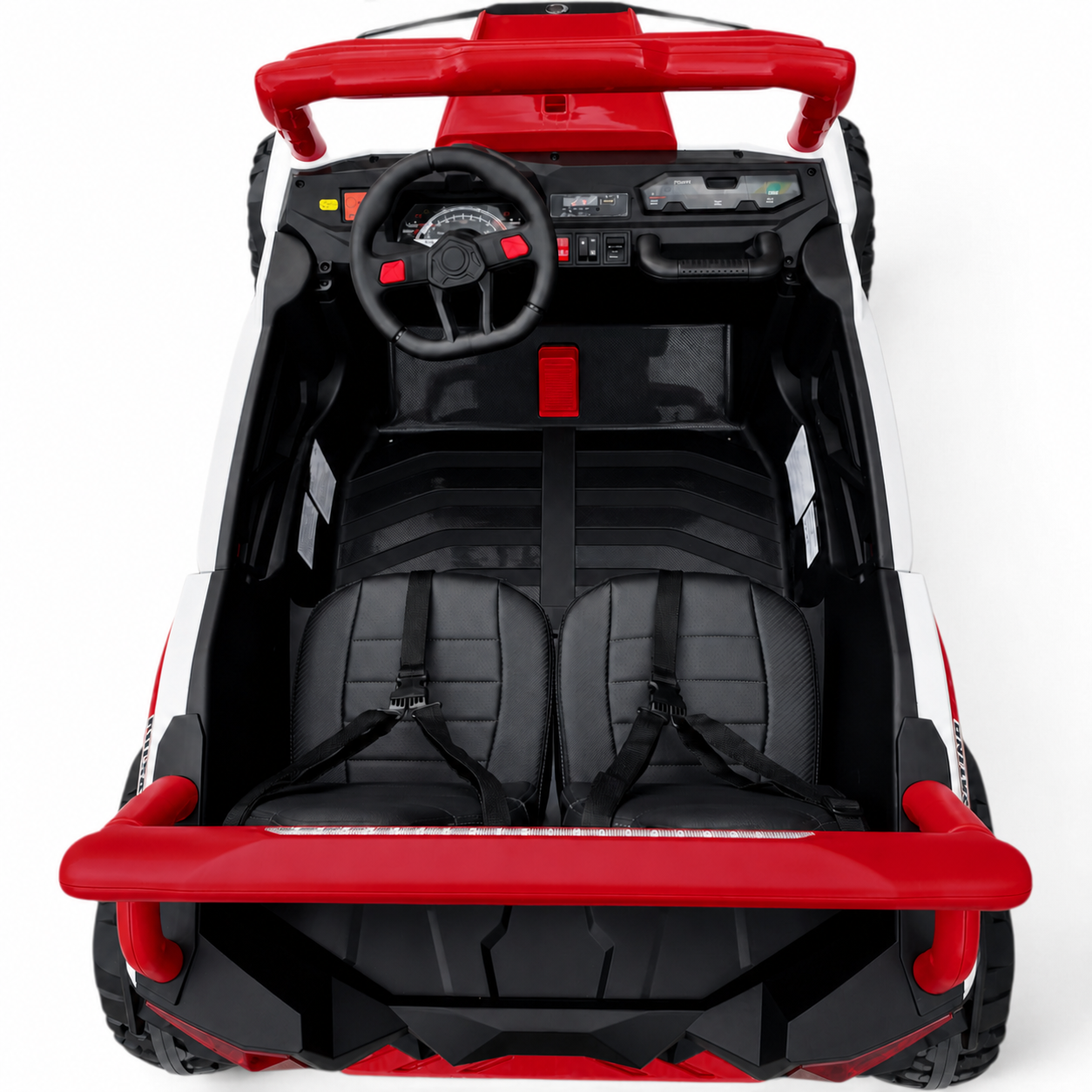 Carro Elétrico para Criança BUGGY PULSATING 4x4 24v Vermelho c/ RODAS DE BORRACHA & ASSENTO EM PELE