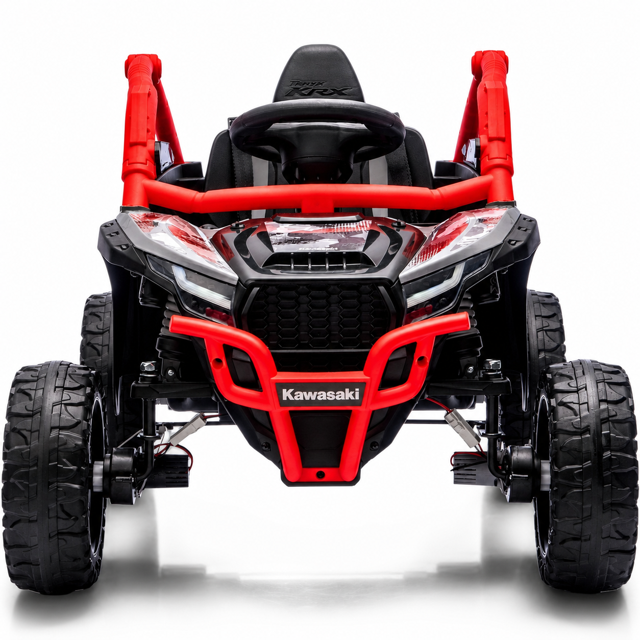 Coche Eléctrico para Criança Buggy KAWASAKI 4x4 12v BATERÍA DE LITIO Rojo c/ RUEDAS DE GOMA & ASIENTO DE PIEL