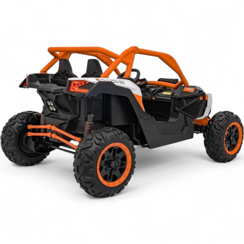 Coche Eléctrico para Niños MAVERICK STYLE RR 4x4 24v Naranja c/ RUEDAS DE GOMA & ASIENTO DE PIEL