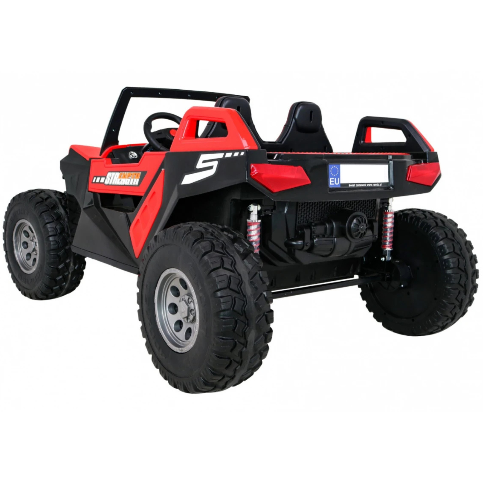 Coche Eléctrico para Niño BUGGY CLASH 4x4 24v Rojo 2 LUGARES, RUEDAS DE GOMA & ASIENTO DE PIEL