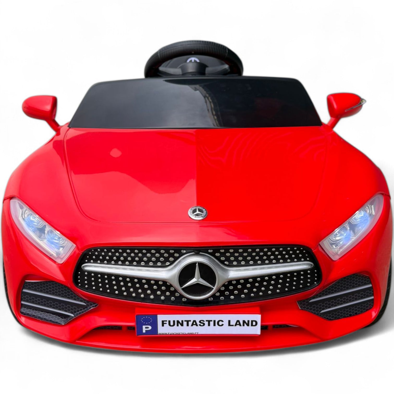Coche Eléctrico para niño MERCEDES CLS 350 12v Rojo c/ RUEDAS DE GOMA & ASIENTO DE PIEL